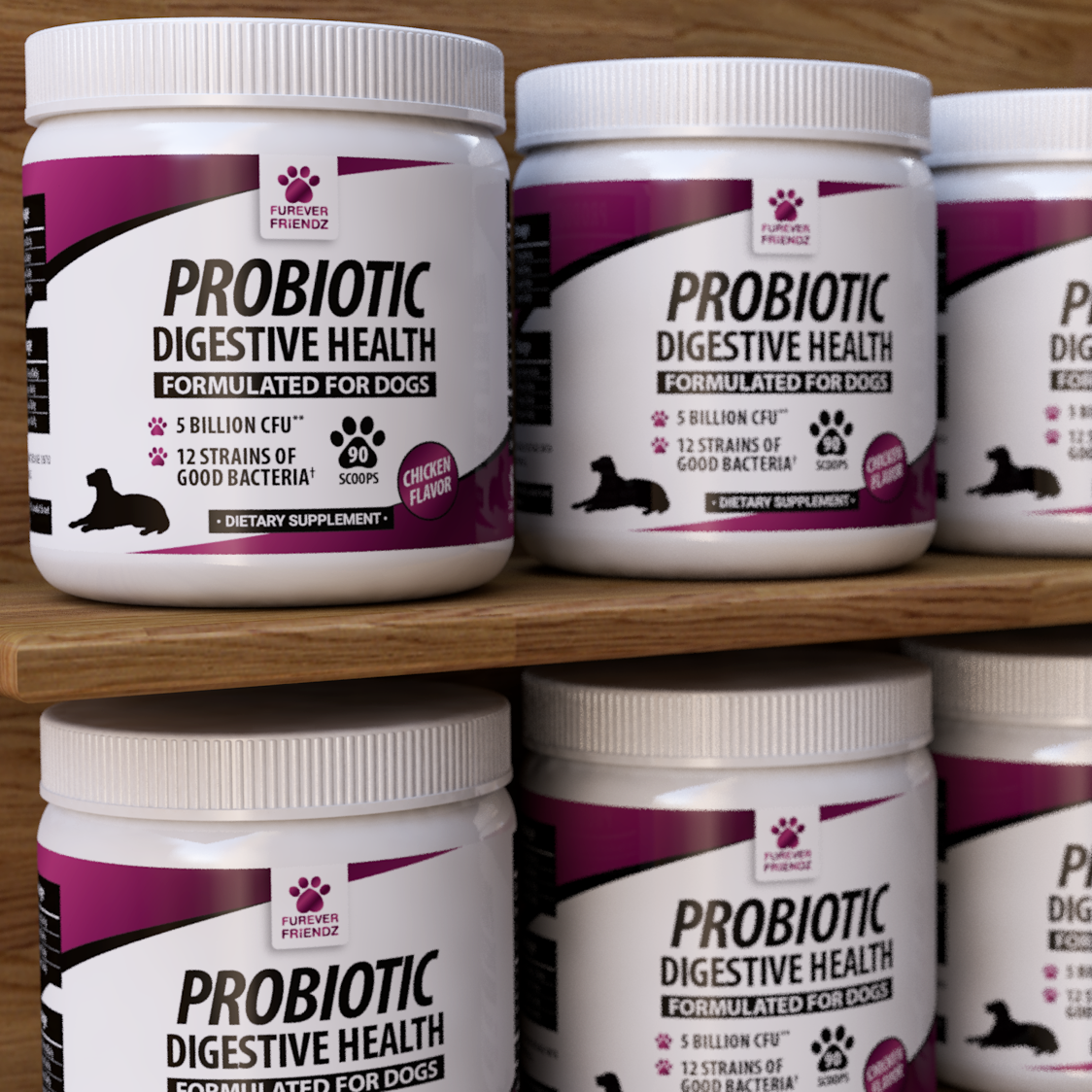 Probiotics for Dogs - Aids Good Digestive Health (Powder)